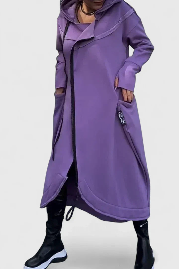 Zara – Hooded Longline Utility Dress for Women