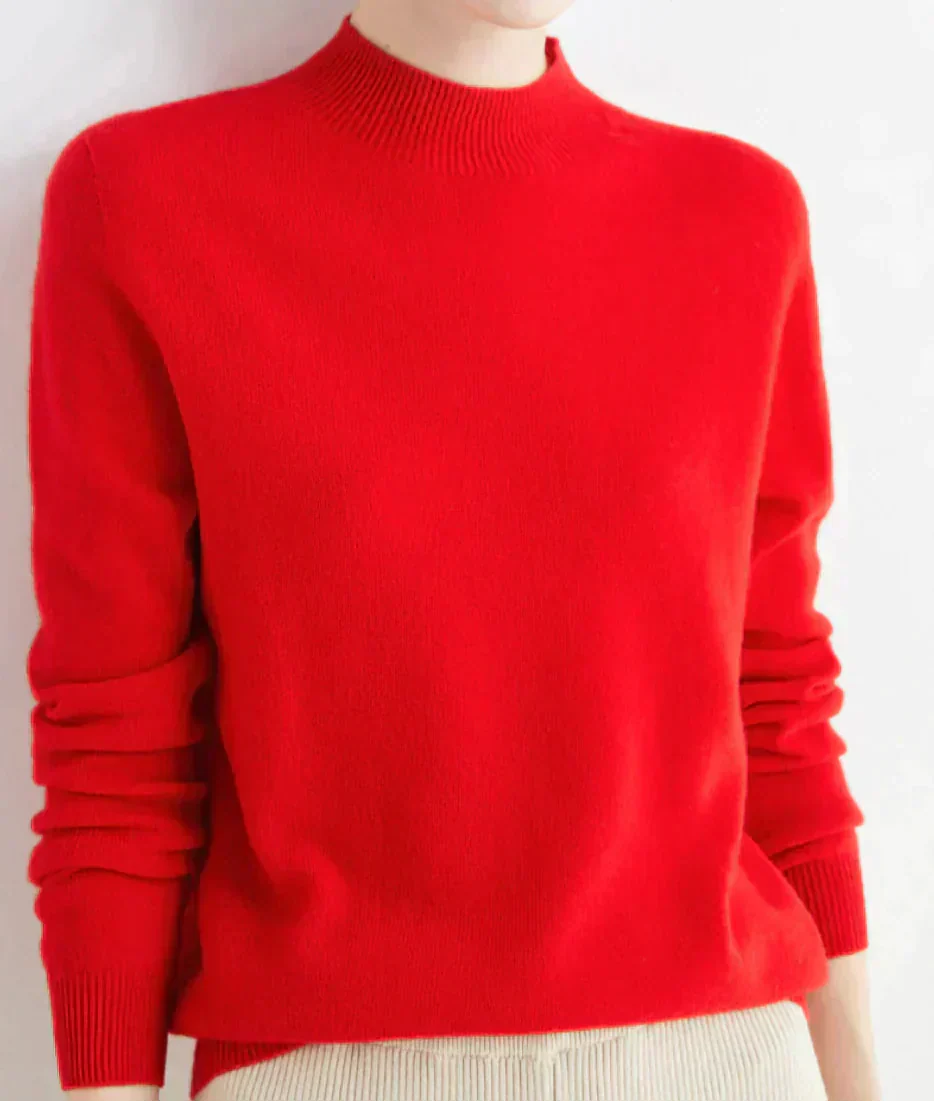 Nora – Cashmere-Feel Minimalist Knit Sweater for Women