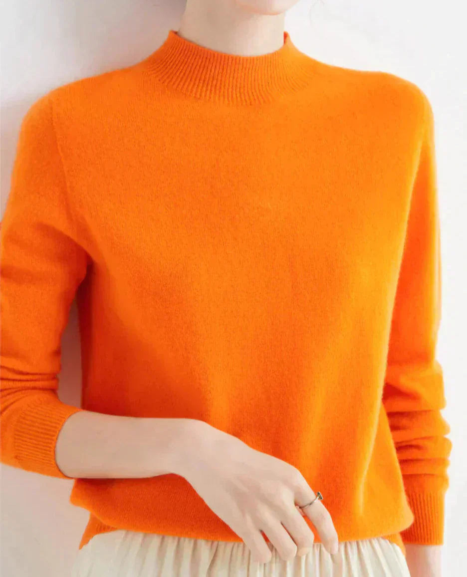 Nora – Cashmere-Feel Minimalist Knit Sweater for Women