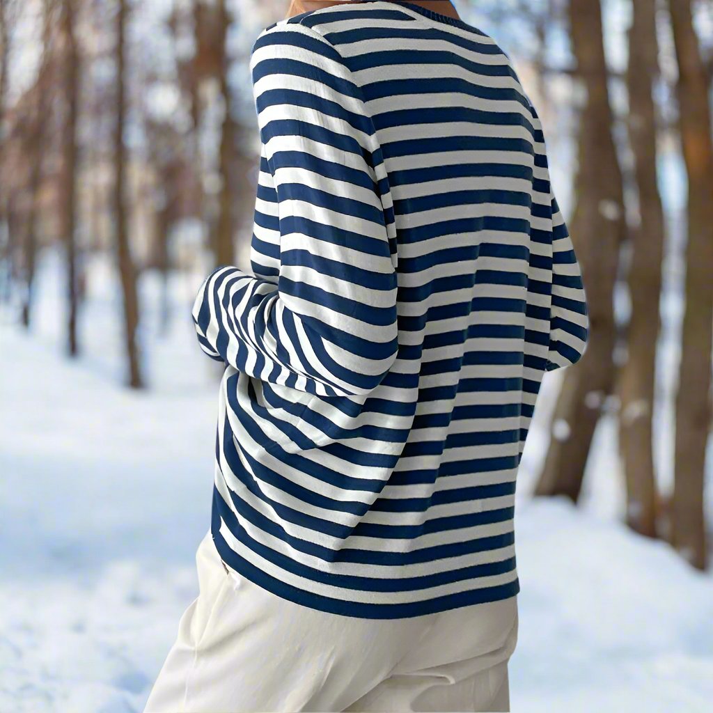 Olivia – Women’s Striped Long-Sleeve T-Shirt