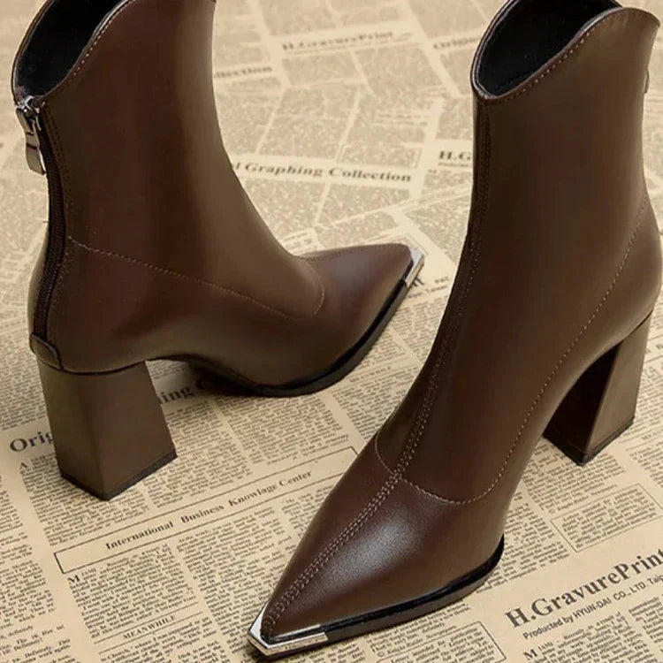 Nocturne – Women’s Chrome Tip Chelsea Leather Boots