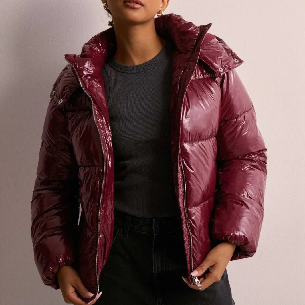 Lena – Hooded Quilted Puffer Jacket for Women