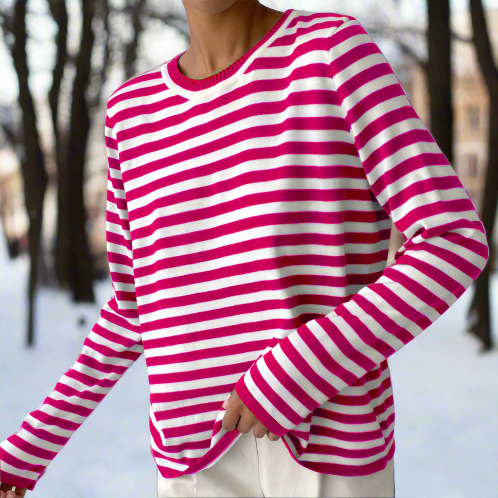 Olivia – Women’s Striped Long-Sleeve T-Shirt