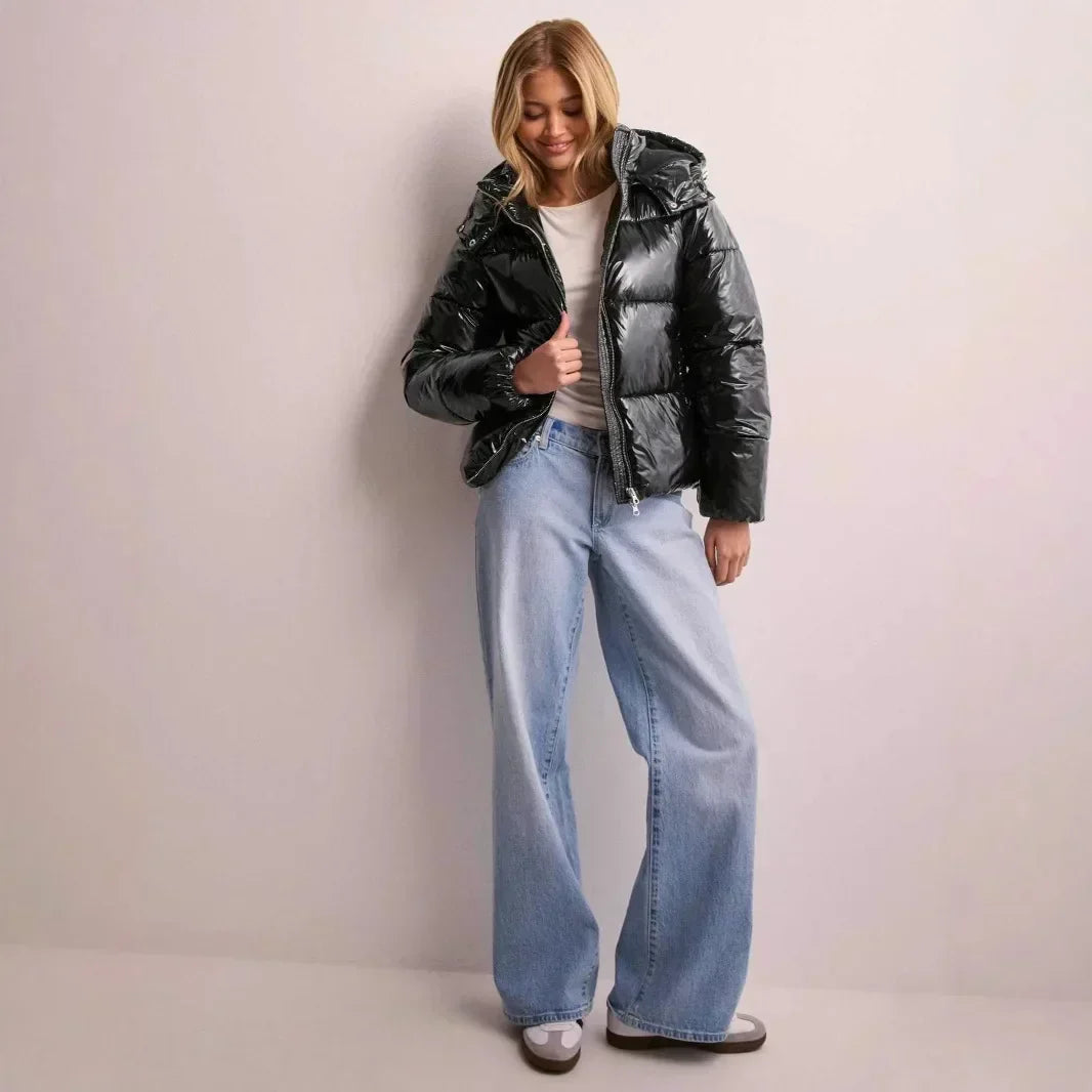 Lena – Hooded Quilted Puffer Jacket for Women