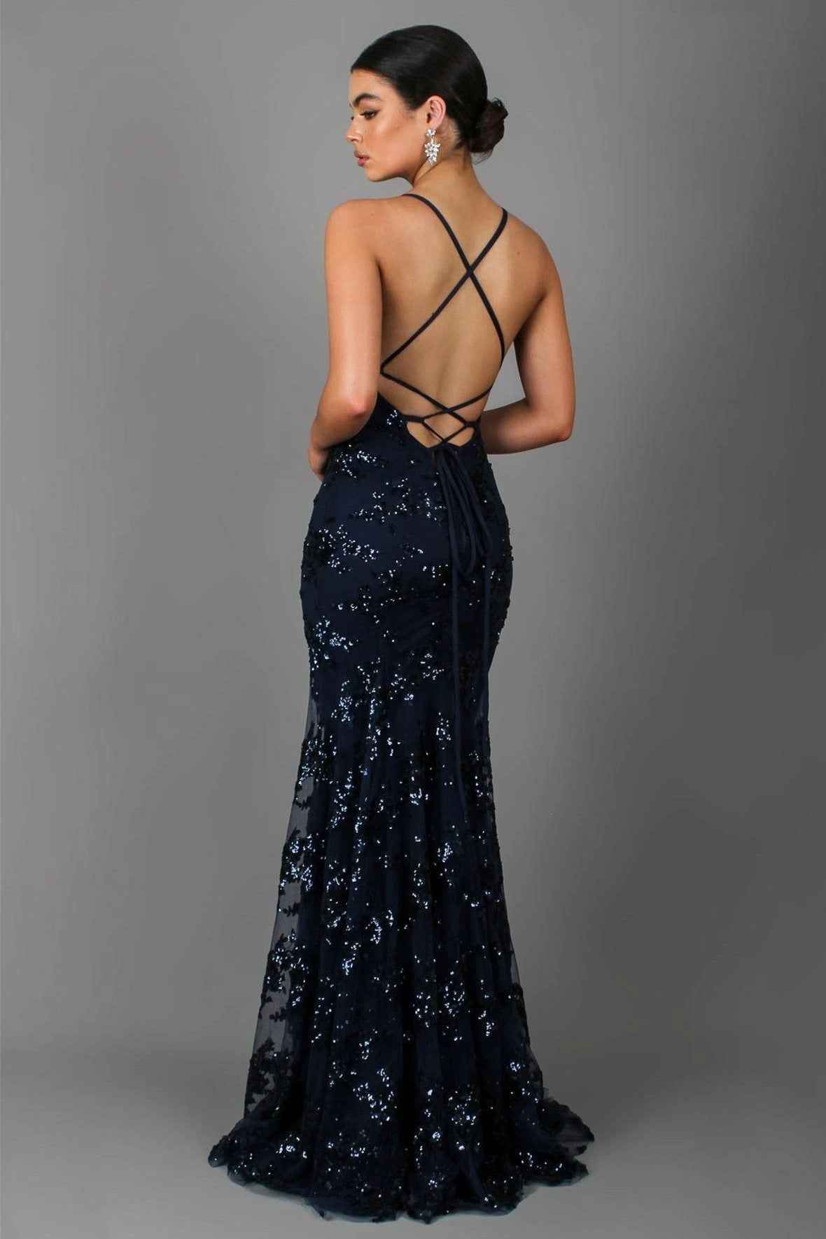 Aurora – Embellished Floor-Length Evening Gown for Women